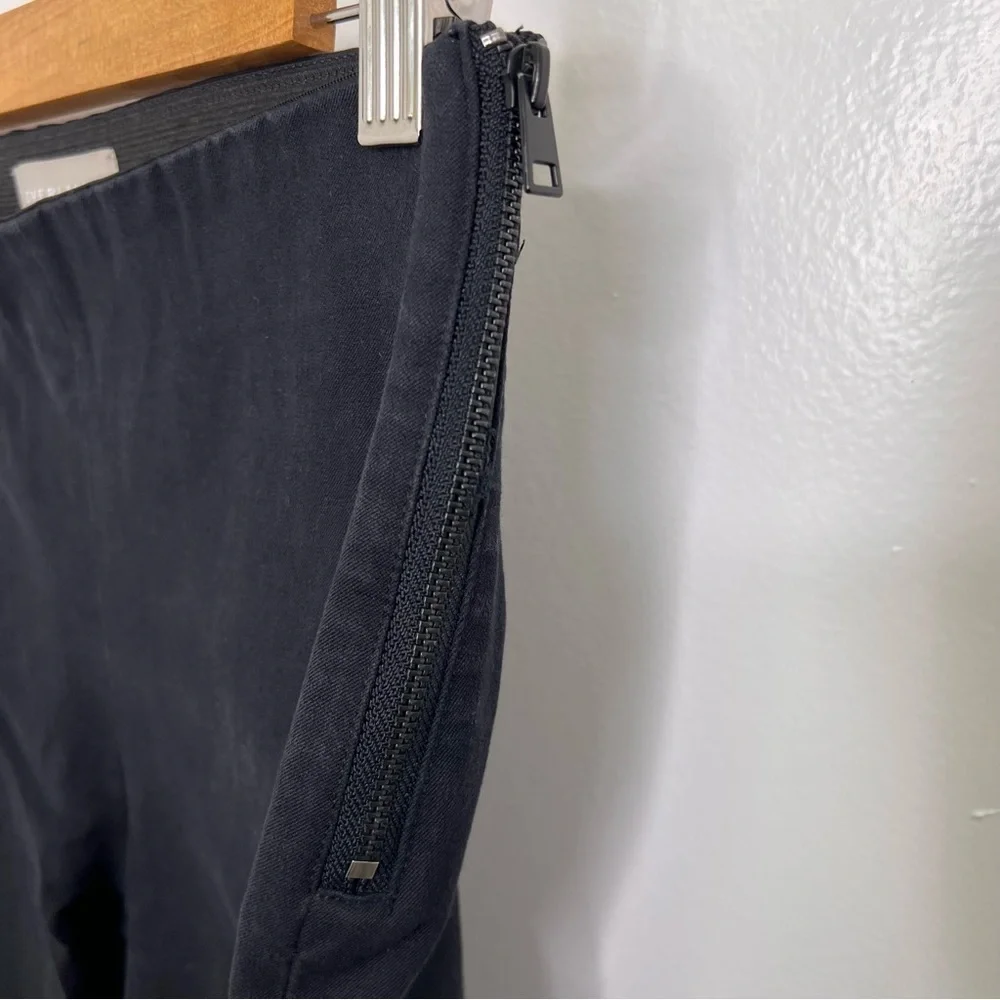 EVERLANE The Side Zip Cotton Stretch Black Pants - Picture 5 of 6